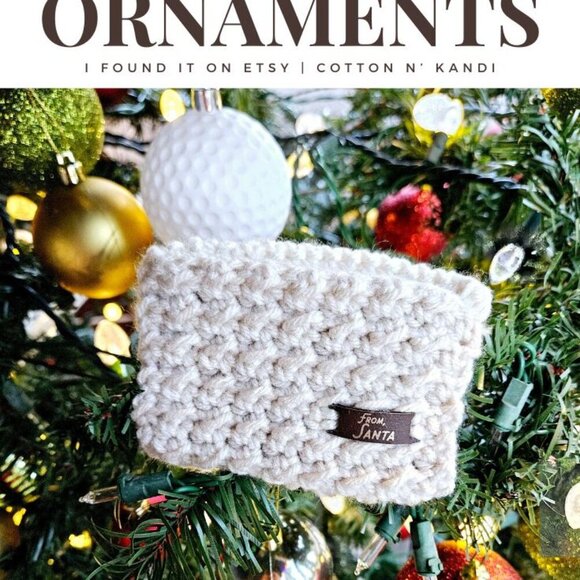 Lot of 8 Crochet Gift Card Ornaments- From Santa - Picture 2 of 15